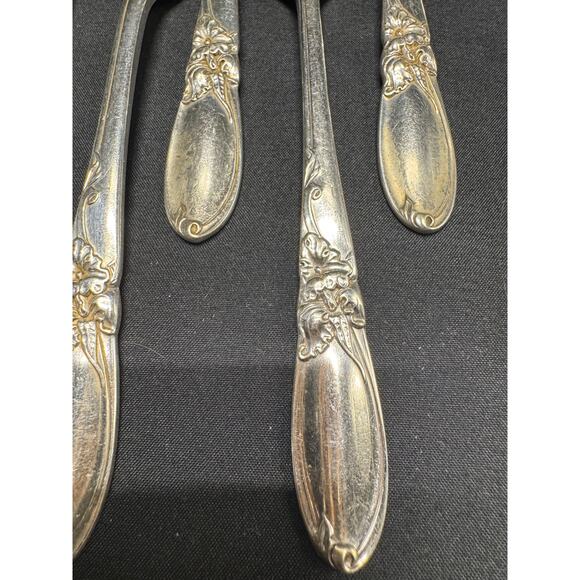 Vintage Silverplate Flatware Set – White Orchid – Discontinued - 46 pcs - Picture 8 of 16
